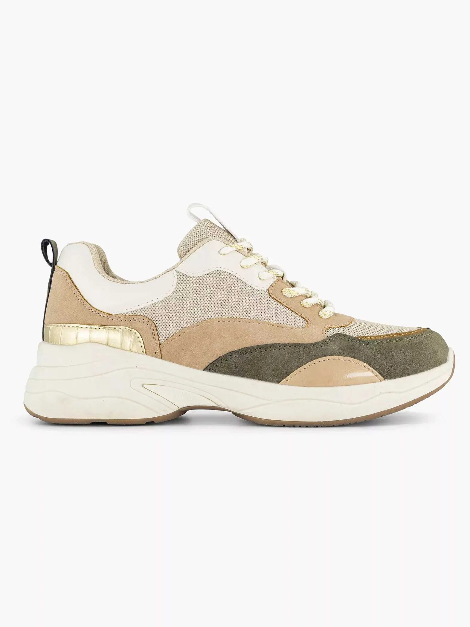 Graceland Beige Chunky Sneaker-Dames Sneakers