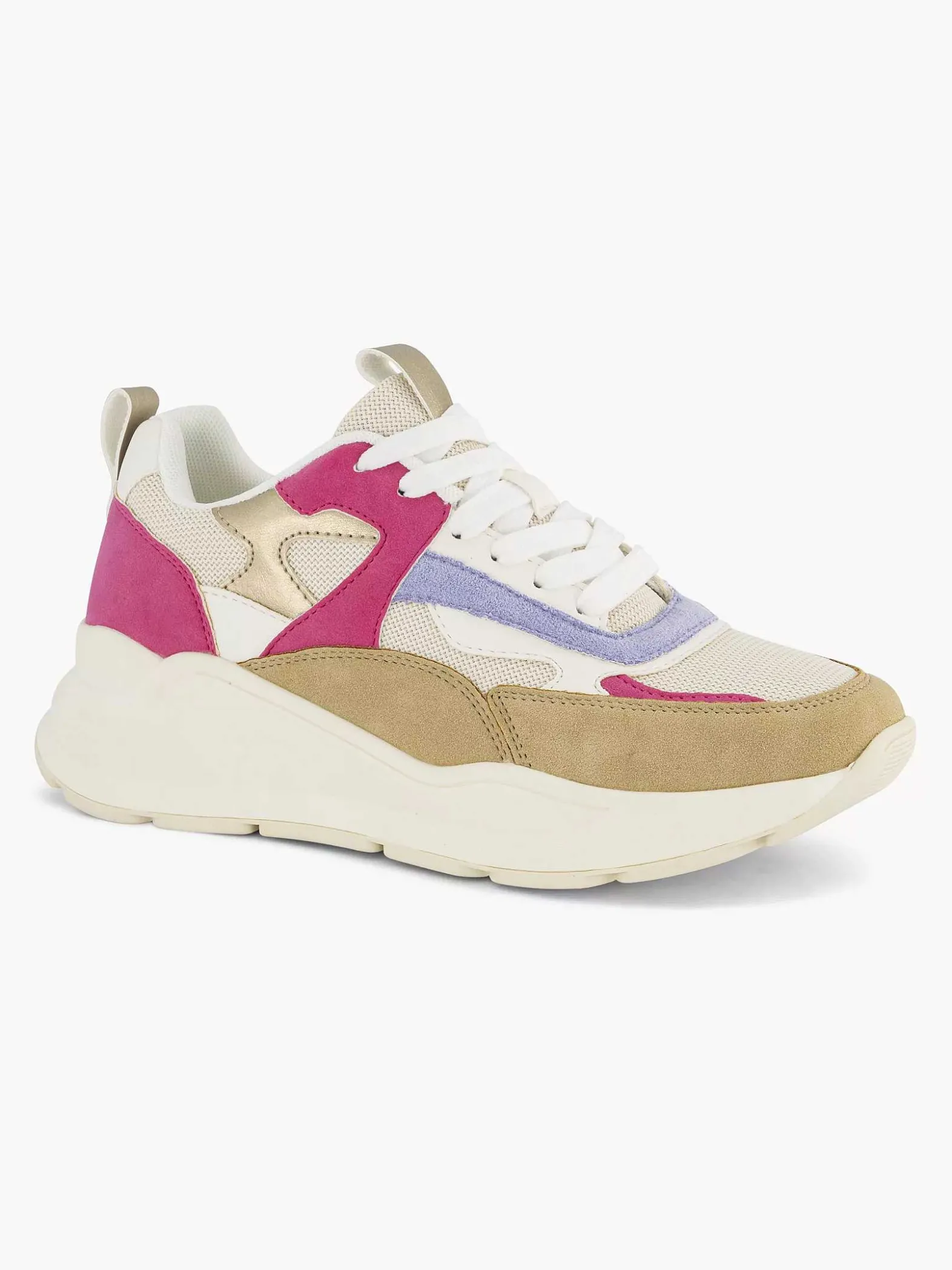 Oxmox Beige Chunky Sneaker-Dames Sneakers