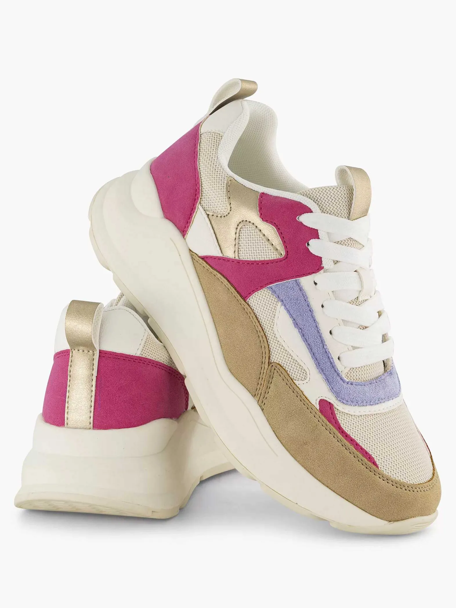 Oxmox Beige Chunky Sneaker-Dames Sneakers