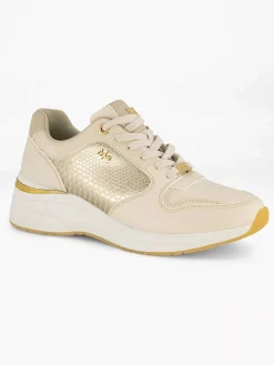 MEXX Beige Chunky Sneaker-Dames Sneakers
