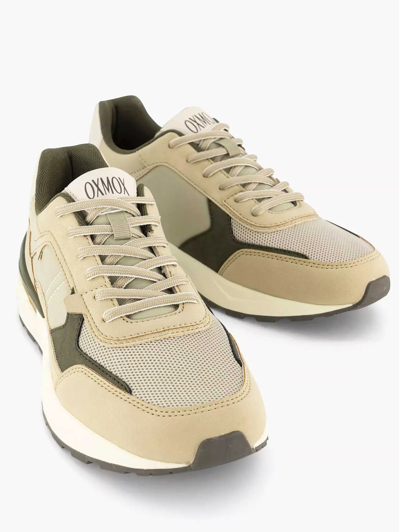 Oxmox Beige Chunky Sneaker-Heren Sneakers
