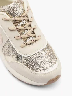 Graceland Beige Chunky Sneaker Glitters-Kinderen Jongensschoenen