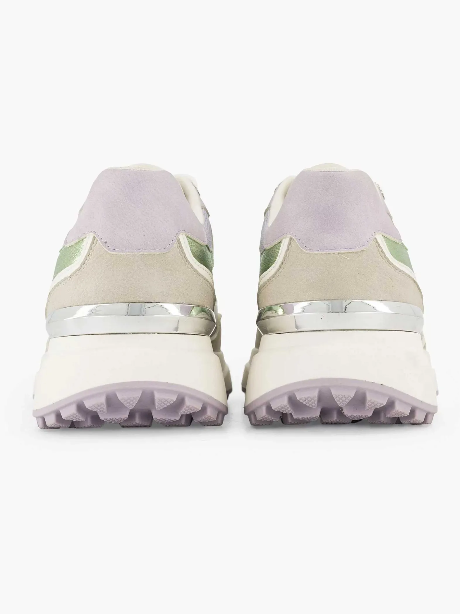 Graceland Beige Chunky Sneaker Glitter-Dames Sneakers