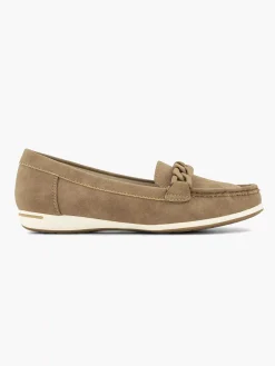 Easy Street Beige Comfort Instapper-Dames Comfort Schoenen