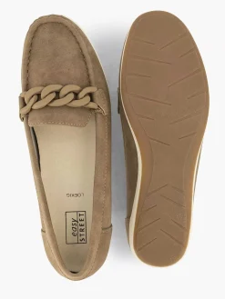 Easy Street Beige Comfort Instapper-Dames Comfort Schoenen