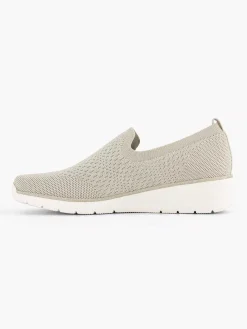 Easy Street Beige Comfort Instapper-Dames Comfort Schoenen