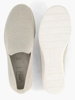Easy Street Beige Comfort Instapper-Dames Comfort Schoenen
