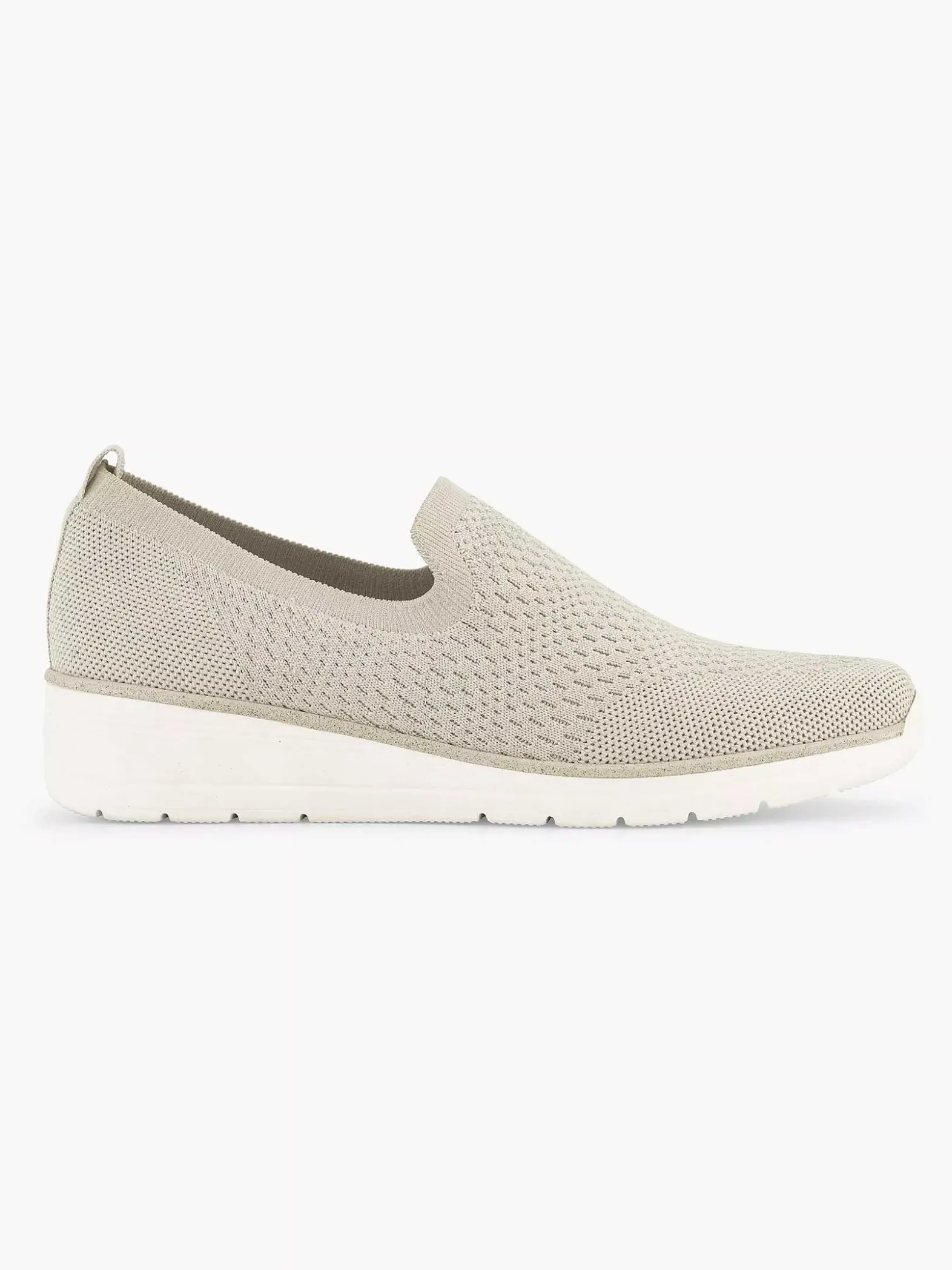 Easy Street Beige Comfort Instapper-Dames Comfort Schoenen