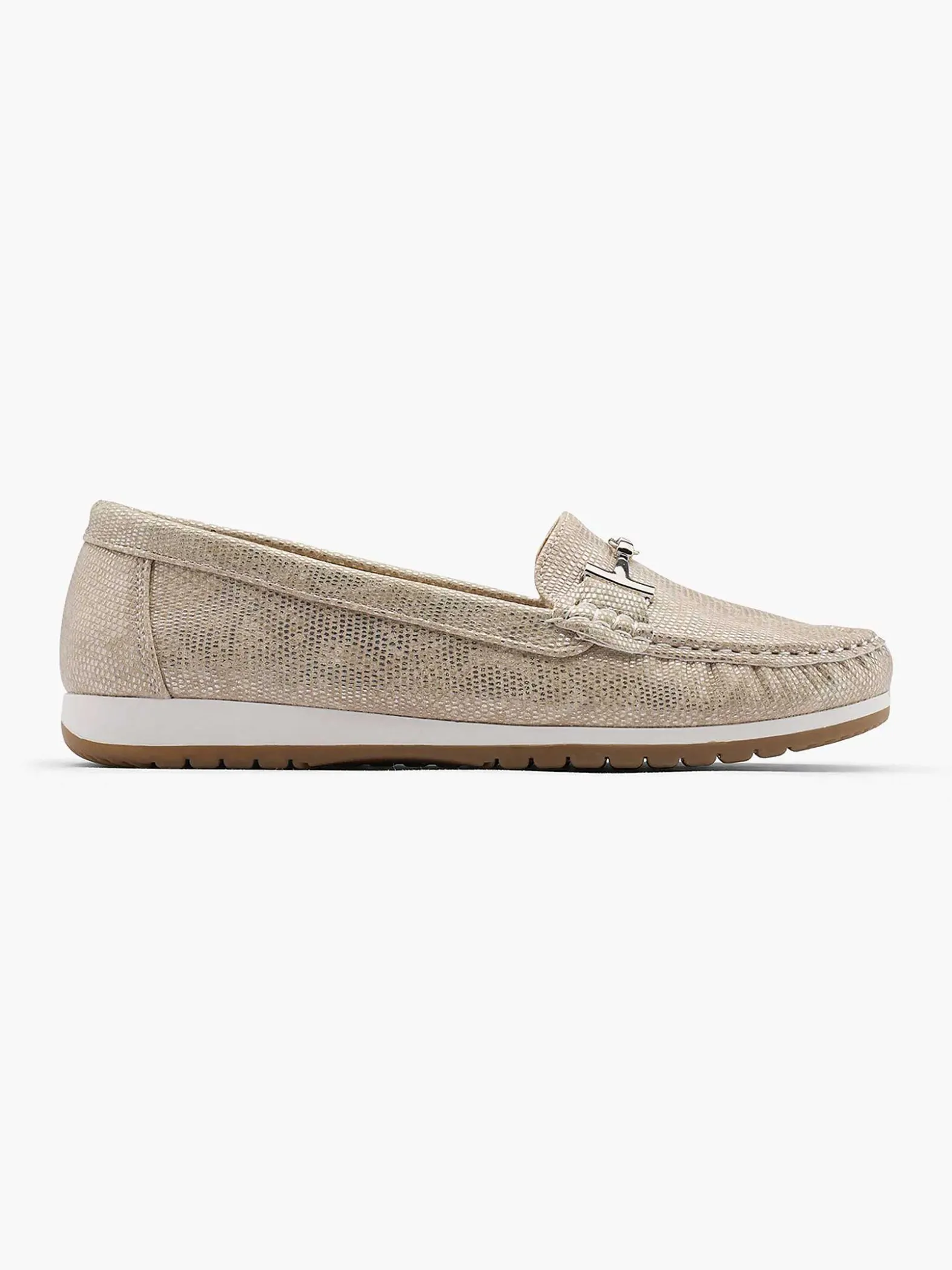 Easy Street Beige Comfort Instapper-Dames Comfort Schoenen