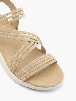 Easy Street Beige Comfort Sandaal-Dames Comfort Schoenen