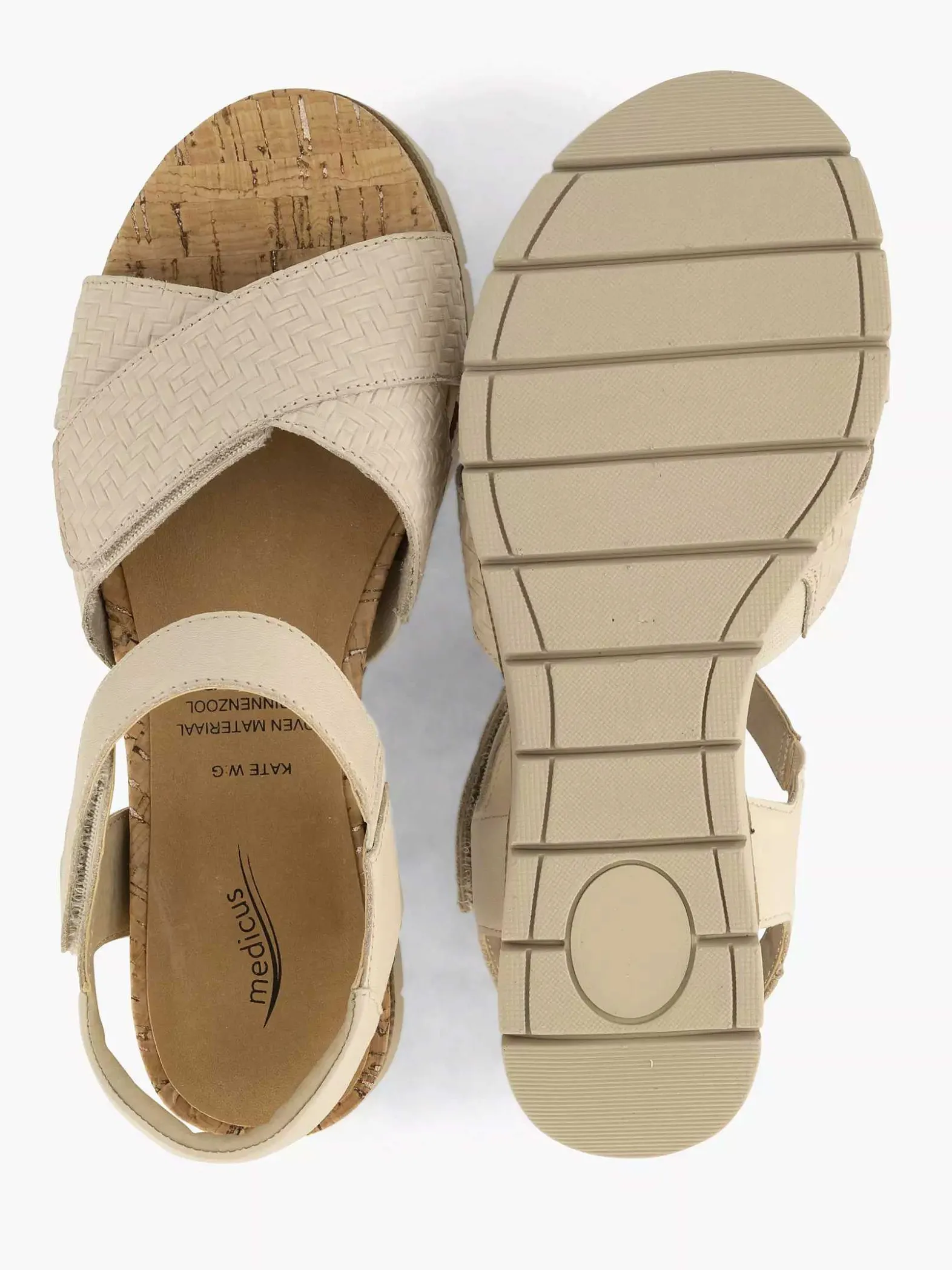Medicus Beige Comfort Sandaal-Dames Comfort Schoenen