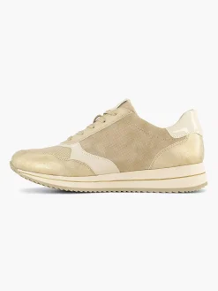 Easy Street Beige Comfort Sneaker-Dames Comfort Schoenen