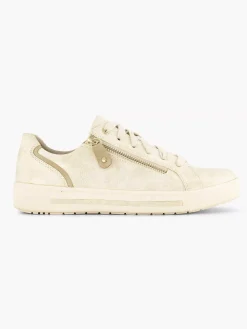 Easy Street Beige Comfort Sneaker-Dames Comfort Schoenen