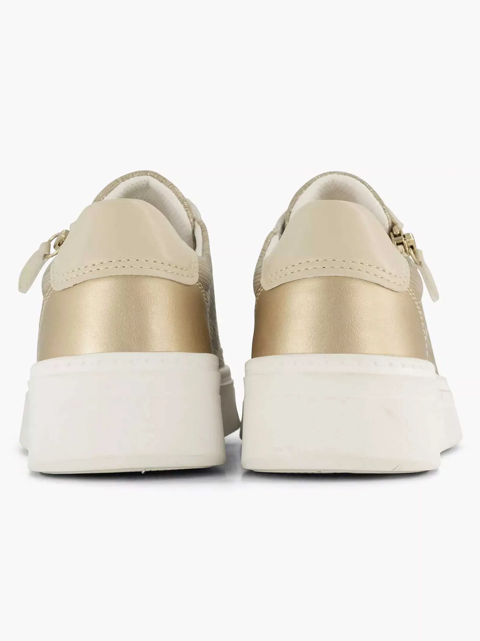 Easy Street Beige Comfort Sneaker-Dames Comfort Schoenen