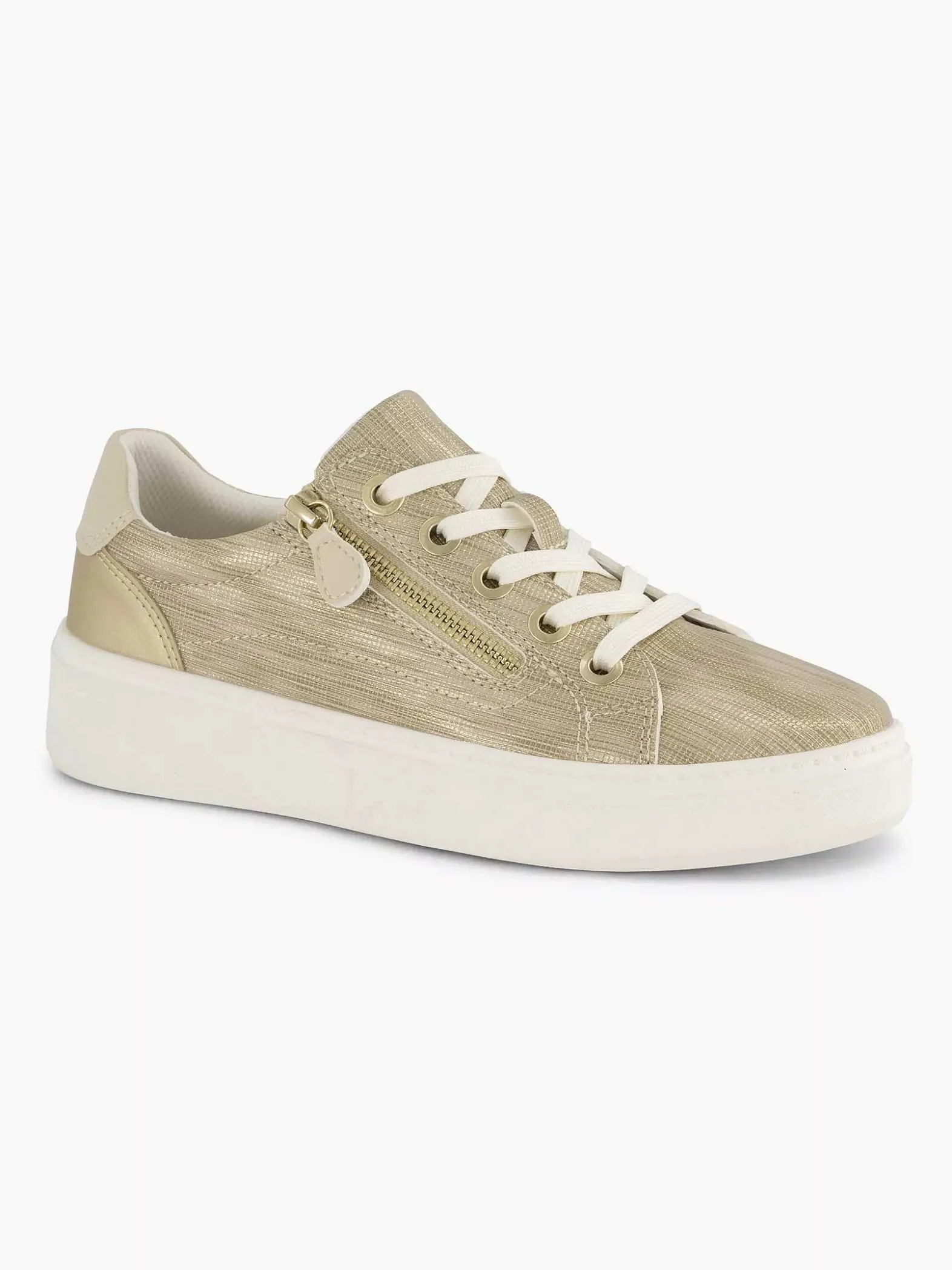 Easy Street Beige Comfort Sneaker-Dames Comfort Schoenen