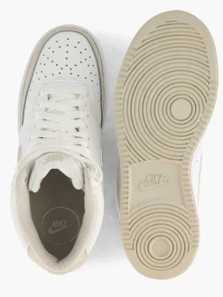 Nike Beige Court Vision Mid-Dames Sneakers