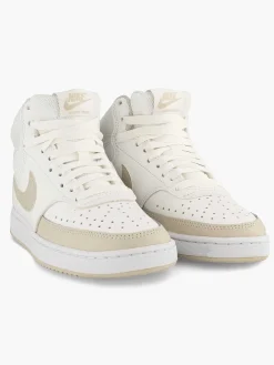 Nike Beige Court Vision Mid-Dames Sneakers