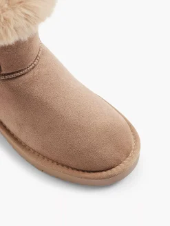 Graceland Beige Enkelboot Gevoerd-Dames Enkellaarzen & Boots