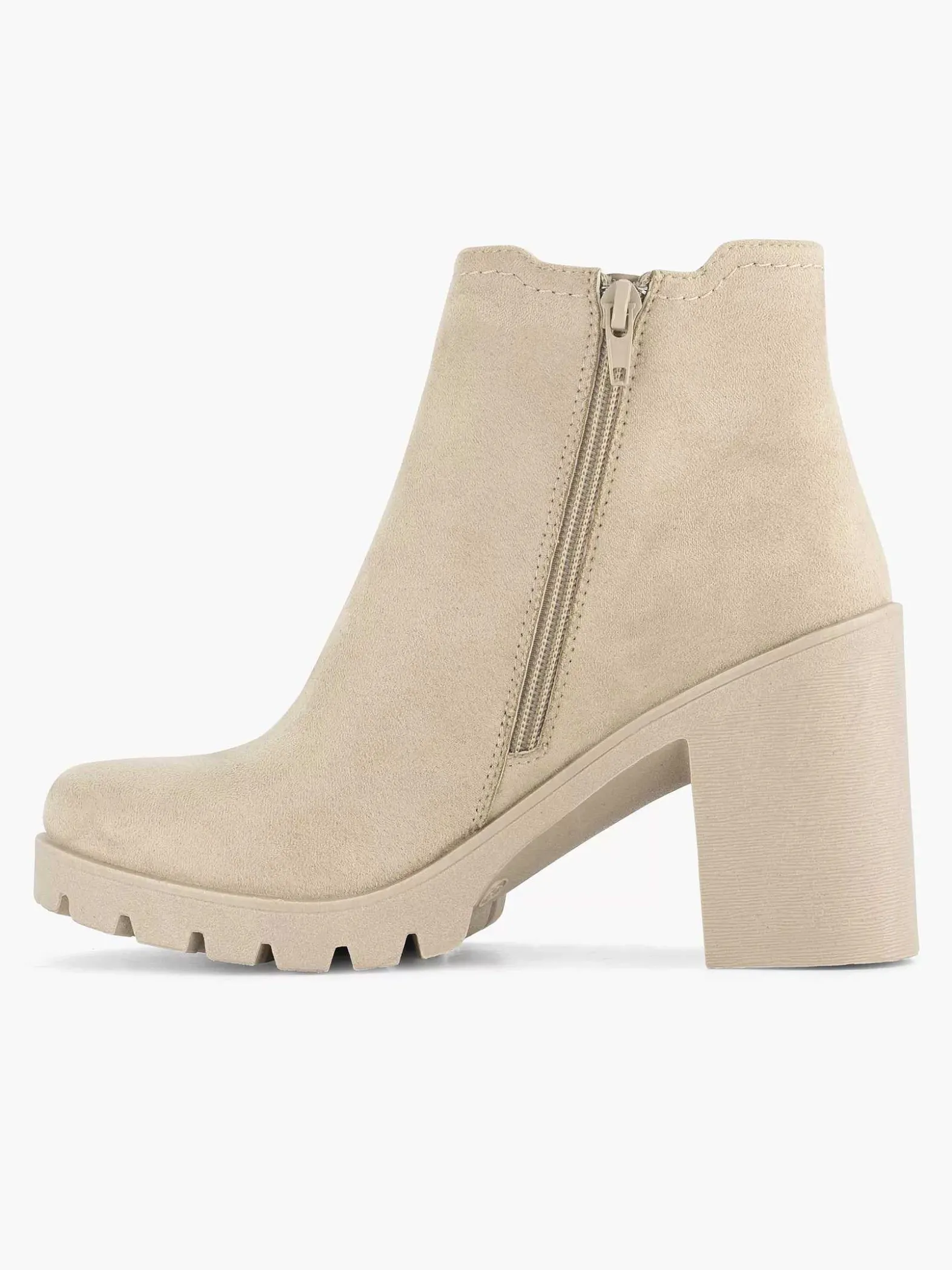 Graceland Beige Enkellaars Hak-Dames Enkellaarzen & Boots