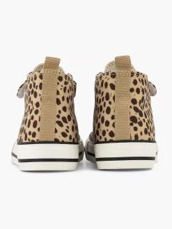 Graceland Beige Hoge Canvas Sneaker-Kinderen Babyschoenen