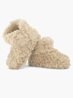Cupcake Couture Beige Hoge Pantoffel Plush-Kinderen Jongensschoenen