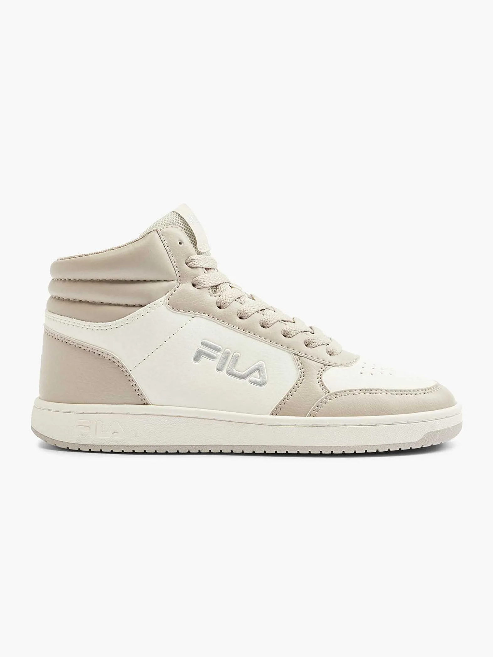 FILA Beige Hoge Sneaker-Dames Sneakers