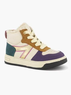 Oxmox Beige Hoge Sneaker-Kinderen Jongensschoenen