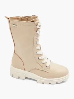Esprit Beige Hoge Veterboot-Kinderen Jongensschoenen