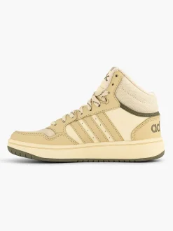 adidas Beige Hoops Mid 3.0 K-Kinderen Jongensschoenen
