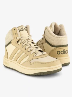 adidas Beige Hoops Mid 3.0 K-Kinderen Jongensschoenen