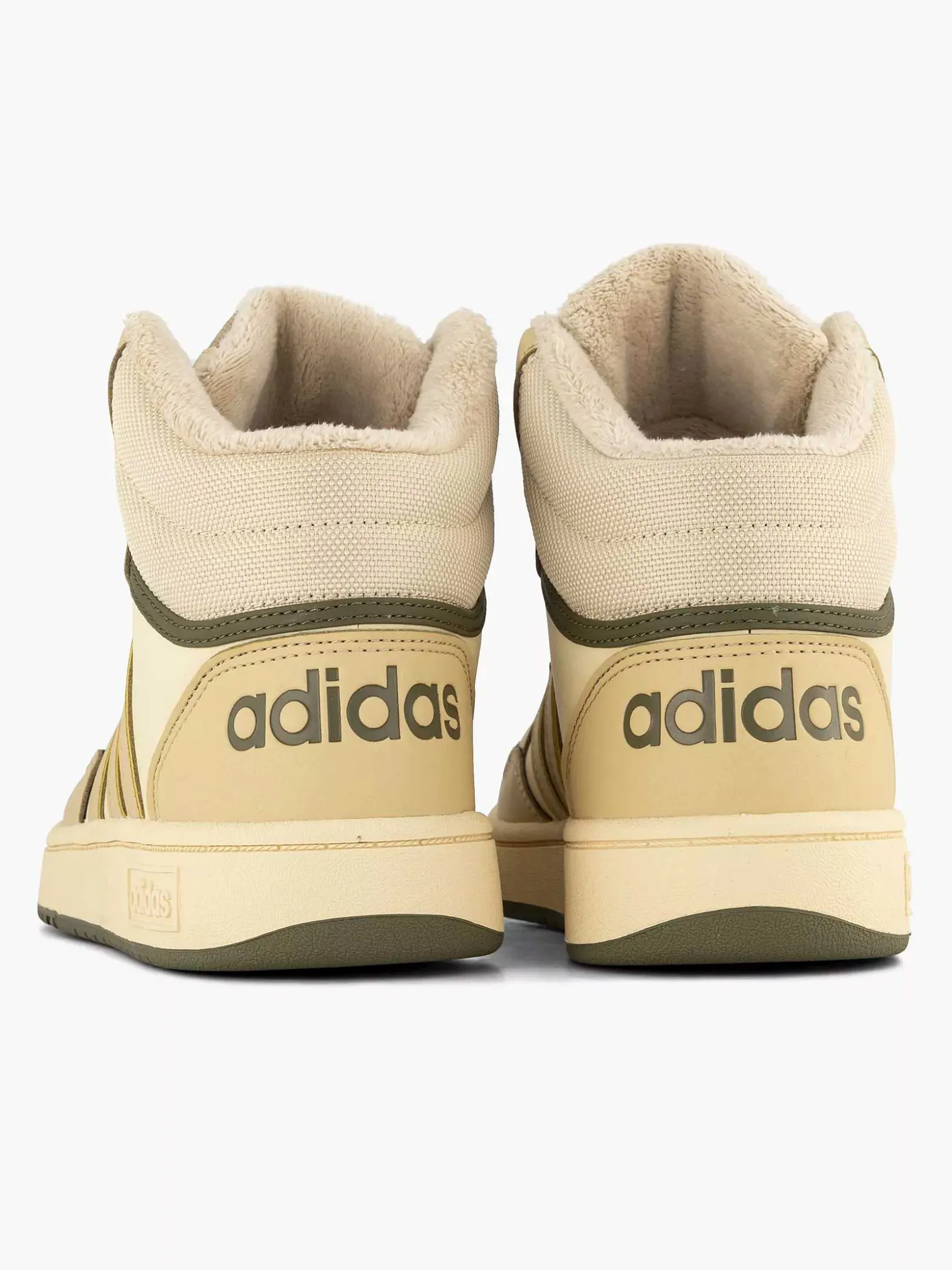 adidas Beige Hoops Mid 3.0 K-Kinderen Jongensschoenen