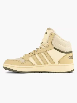 adidas Beige Hoops Mid 3.0 K-Kinderen Jongensschoenen