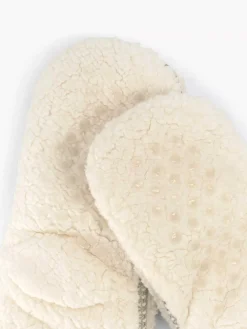 vanHaren Beige Huissok Teddy-Dames Sokken