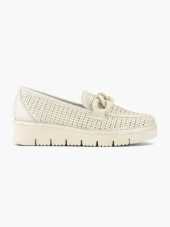 Easy Street Beige Instapper-Dames Comfort Schoenen