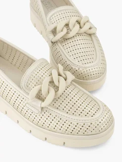 Easy Street Beige Instapper-Dames Comfort Schoenen