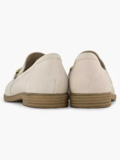 Medicus Beige Leren Instapper-Dames Comfort Schoenen