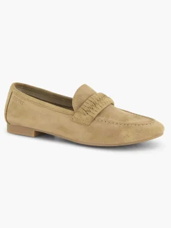 Esprit Beige Leren Loafer-Dames Instappers