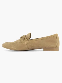 Esprit Beige Leren Loafer-Dames Instappers