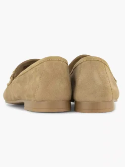 Esprit Beige Leren Loafer-Dames Instappers