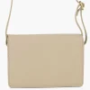 5th Avenue Beige Leren Schoudertas-Dames Tassen