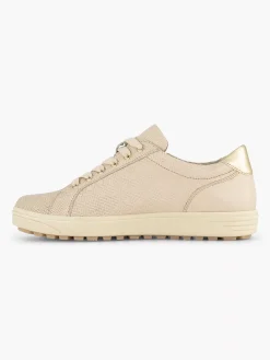 Medicus Beige Leren Sneaker-Dames Sneakers