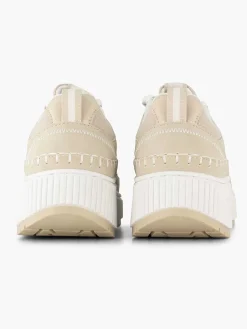Oxmox Beige Platform Sneaker-Dames Sneakers