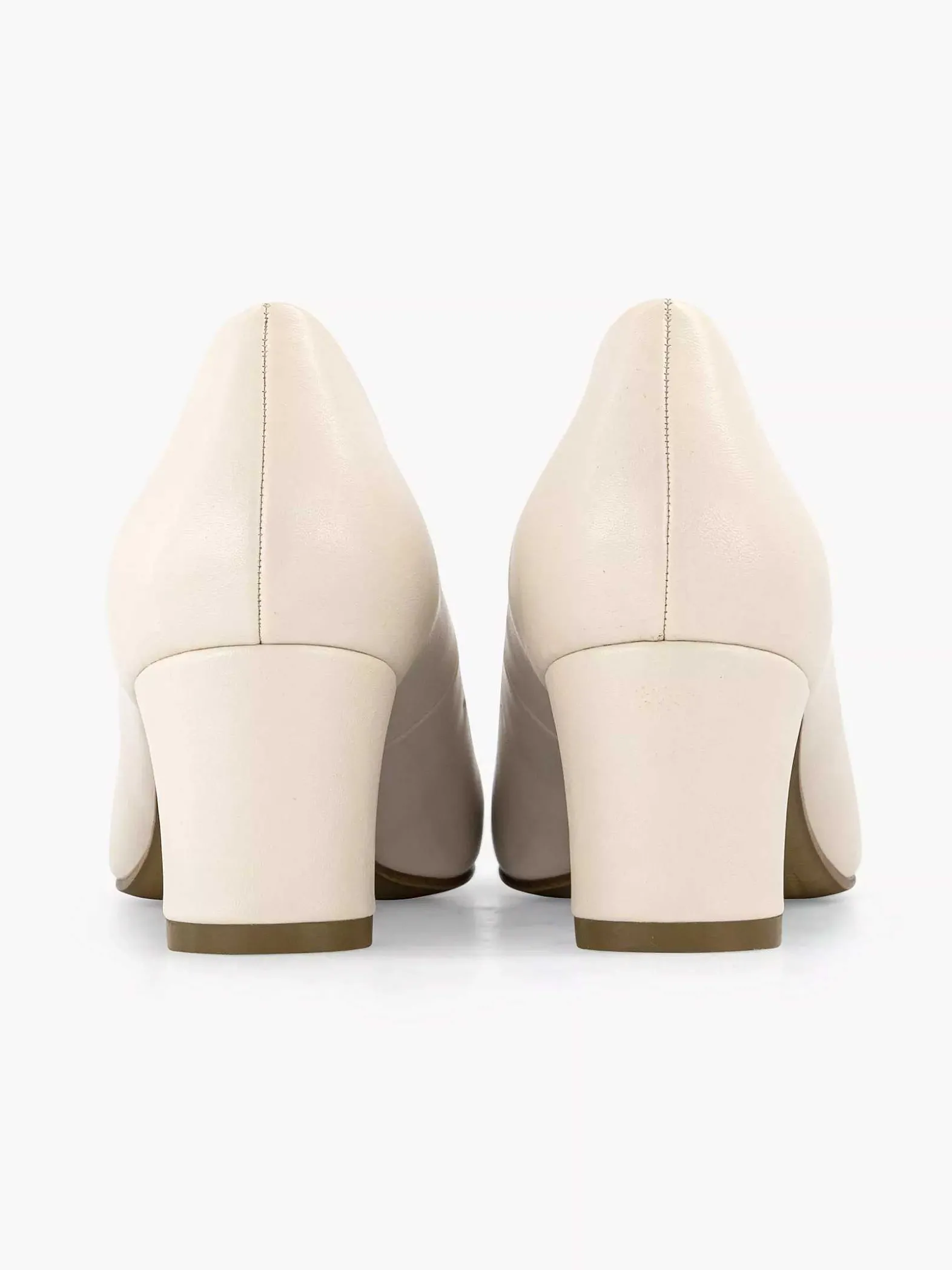 Graceland Beige Pump Blokhak-Dames Hoge Hakken
