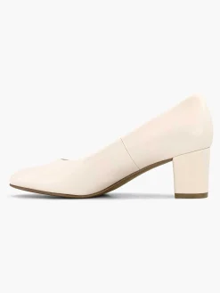 Graceland Beige Pump Blokhak-Dames Hoge Hakken