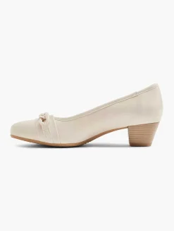 Easy Street Beige Pump Sierketting-Dames Comfort Schoenen
