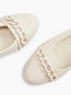 Easy Street Beige Pump Sierketting-Dames Comfort Schoenen