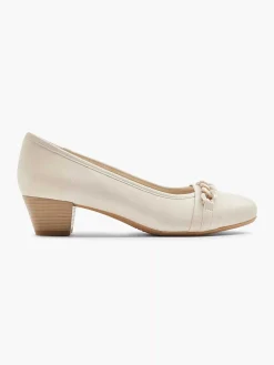 Easy Street Beige Pump Sierketting-Dames Comfort Schoenen