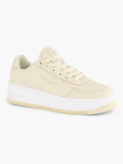 Champion Beige Rebound Platform Low-Dames Sneakers