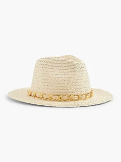 Graceland Beige Rieten Strandhoed-Dames Online Exclusive Accessoires