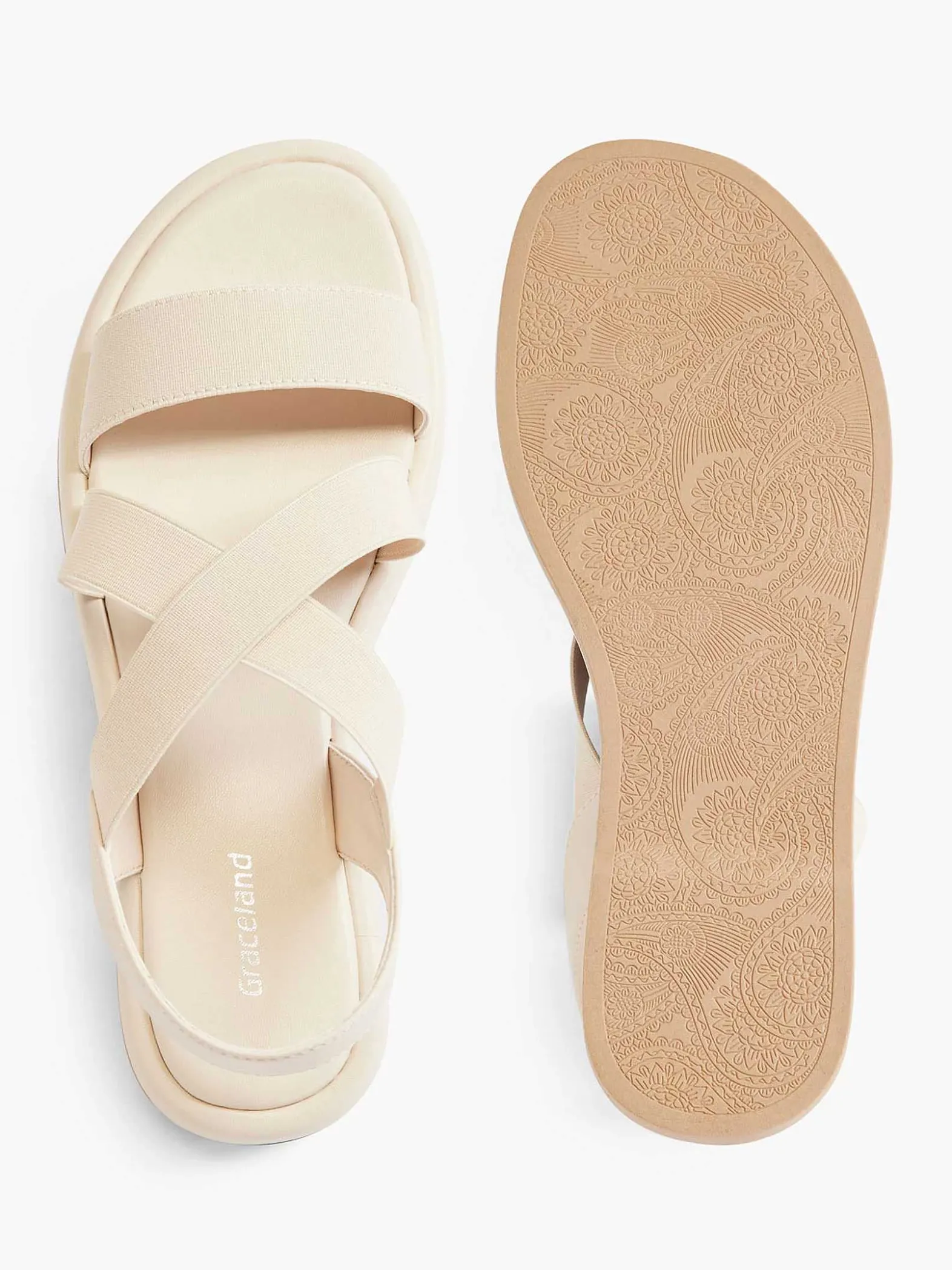 Graceland Beige Sandaal-Dames Sandalen